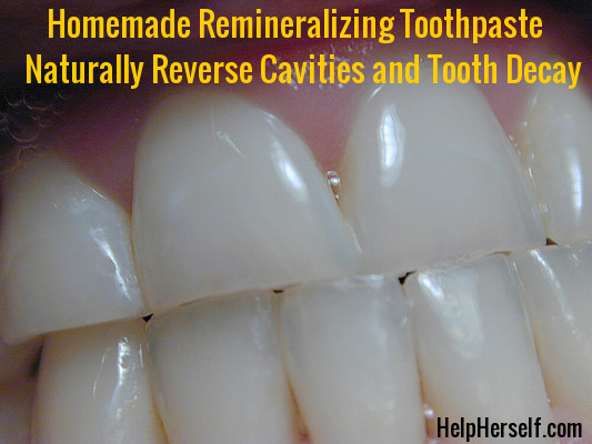 Home made remineralizing toothpaste