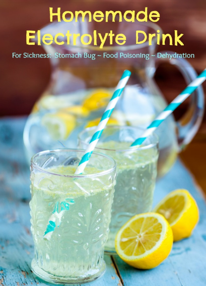 Homemade electrolyte drink